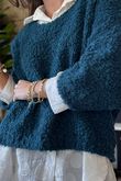 Hygge Boucle Slouch Knit Teal /23=
